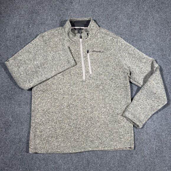 Eddie Bauer Radiator Fleece Quarter Zip Pullover Sweater Men’s Large - Picture 2 of 6